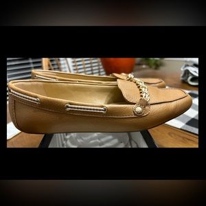 Tan leather flats from Talbots. Size 8 1/2